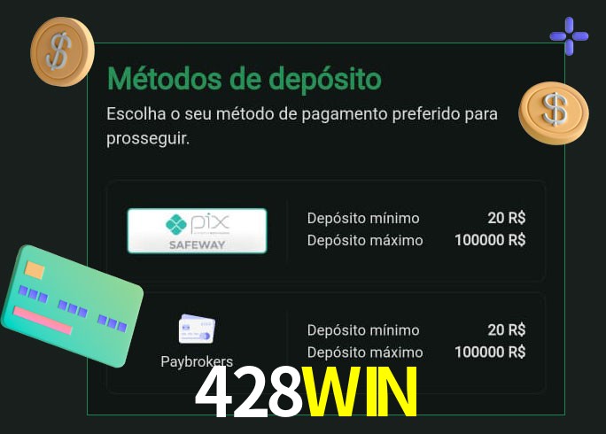 O cassino 428WIN oferece uma grande variedade de métodos de pagamento